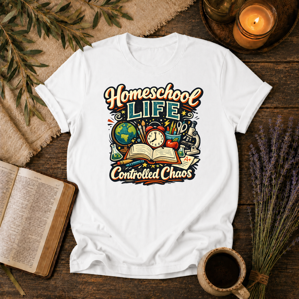 Homeschool Life, Controlled Chaos T-Shirt