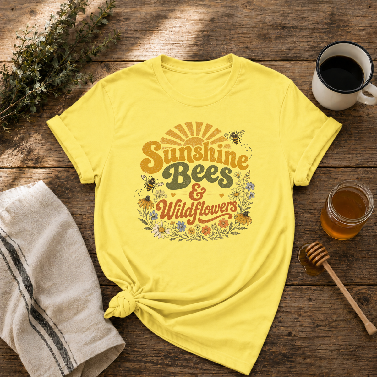 Sunshine, Bees & Wildflowers T-Shirt