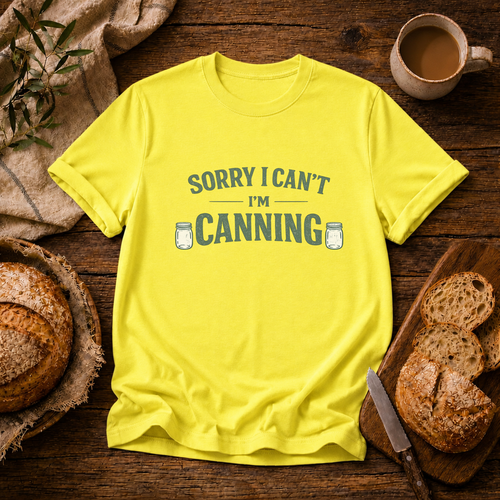 Sorry I Can't I'm Canning T-Shirt
