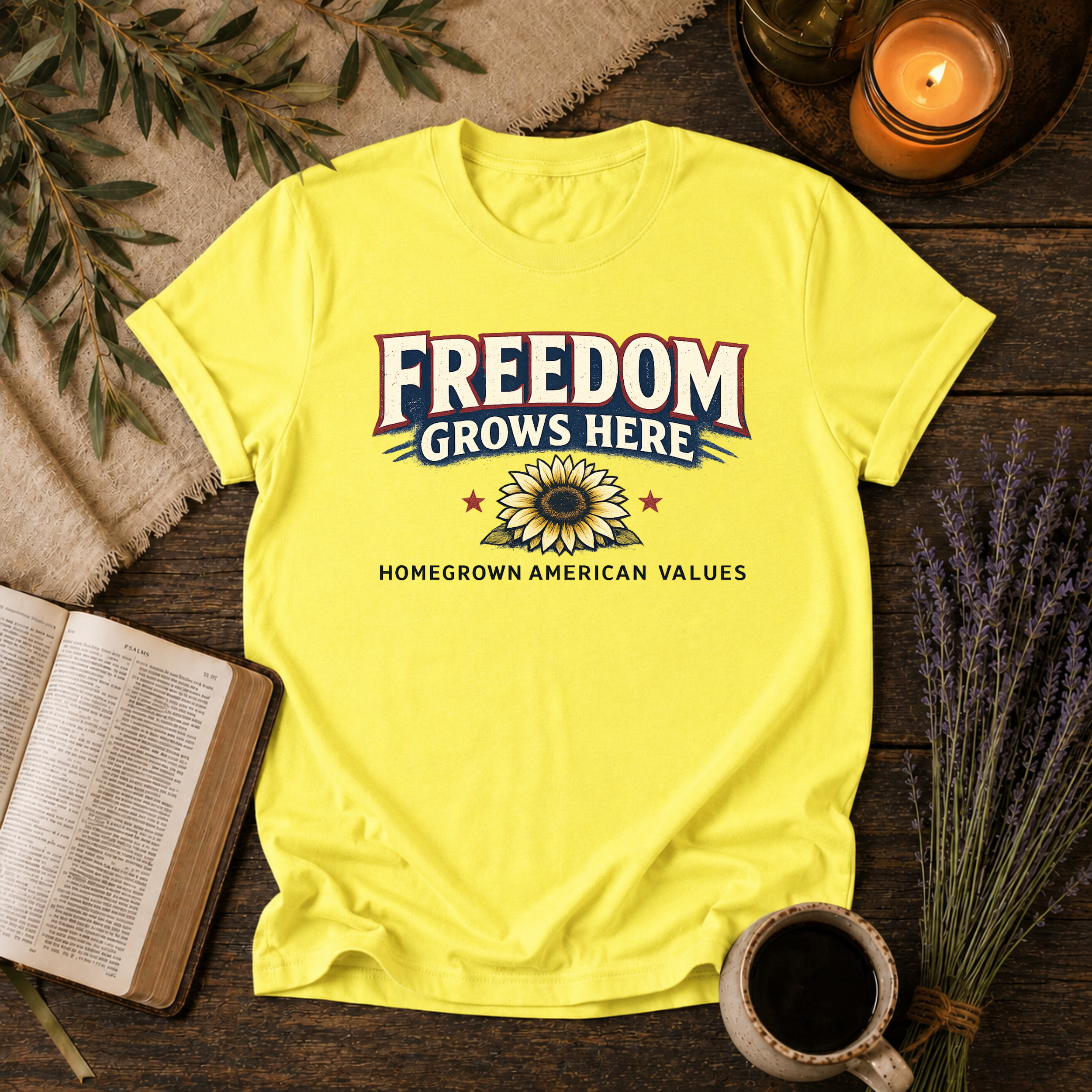 Freedom Grows Here-American Values T-Shirt